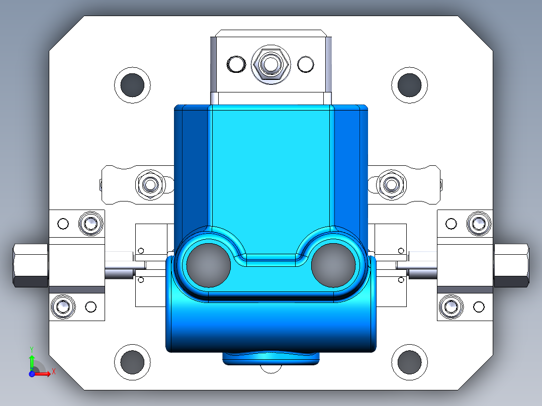工件定位夹具01前视图