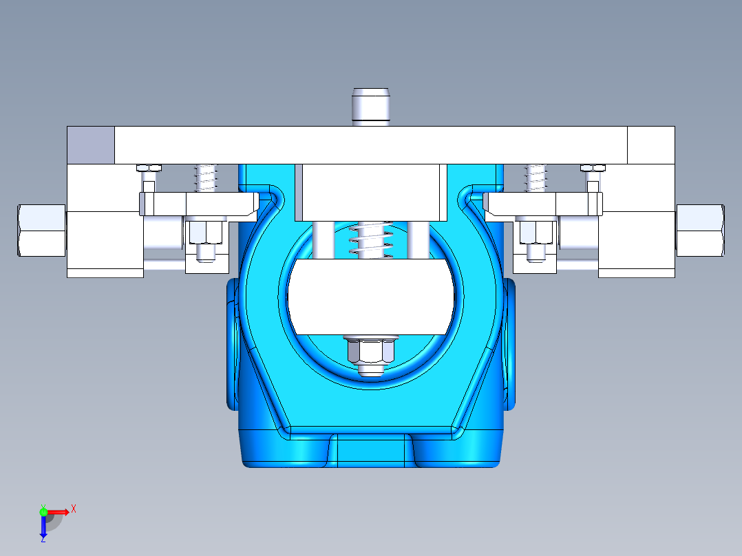 工件定位夹具01俯视图