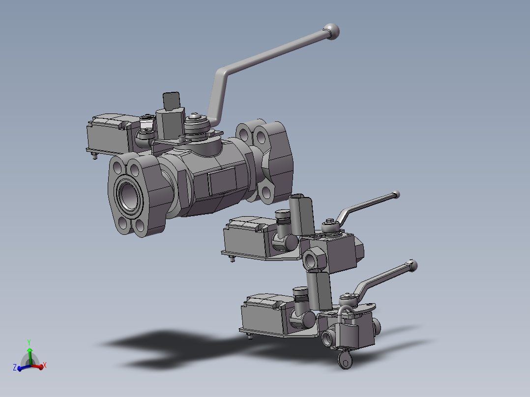 3款KHB-12SR双向球阀主视图