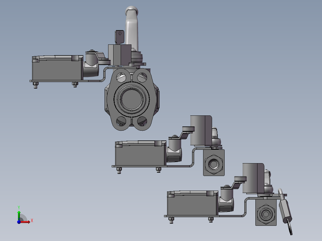 3款KHB-12SR双向球阀前视图