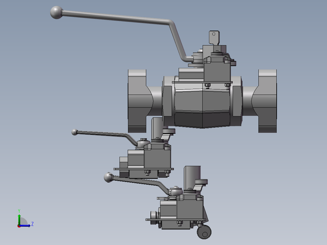 3款KHB-12SR双向球阀左视图