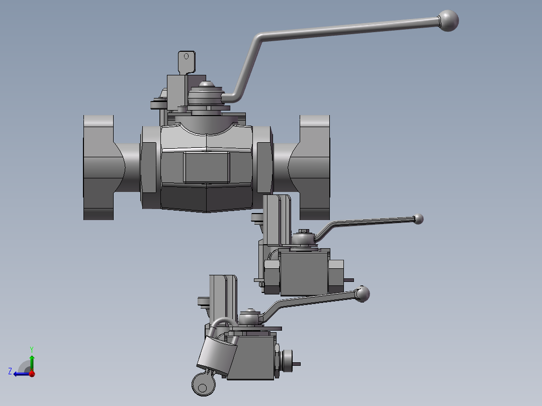 3款KHB-12SR双向球阀右视图