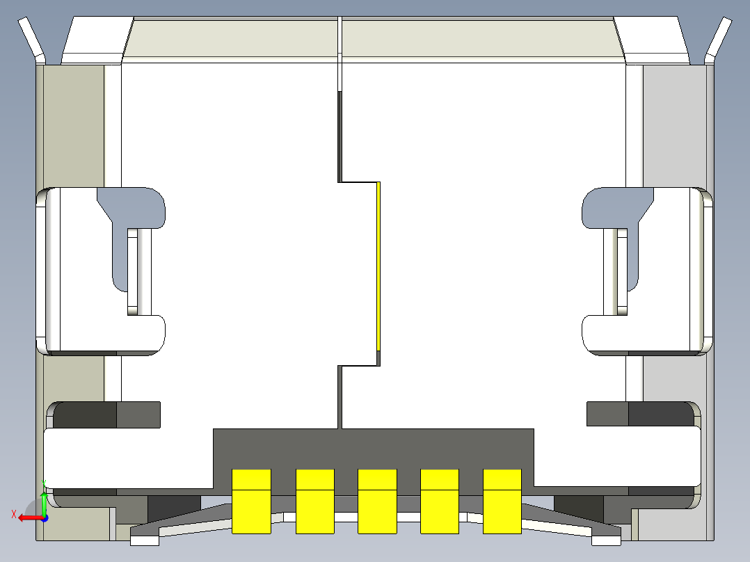 微型USB-socket-13后视图