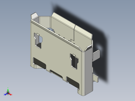 微型USB-socket-13正等轴测缩略图