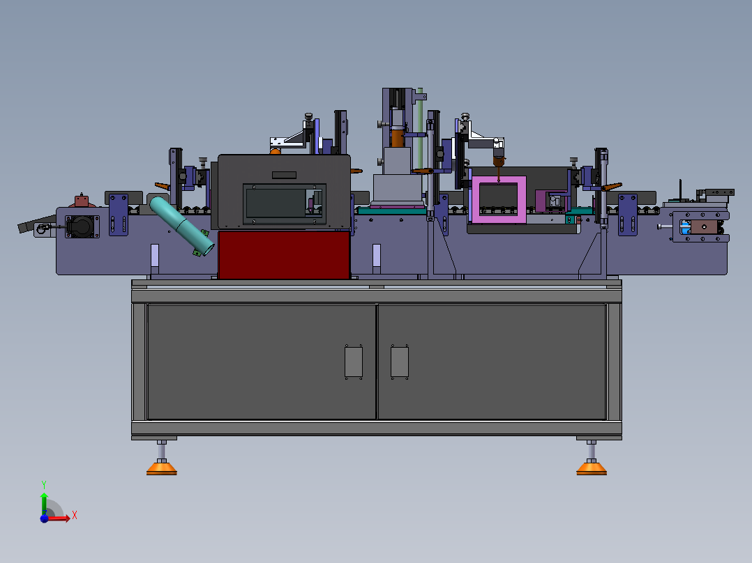LXYC-BOSS滚子-CCD影像检测机前视图