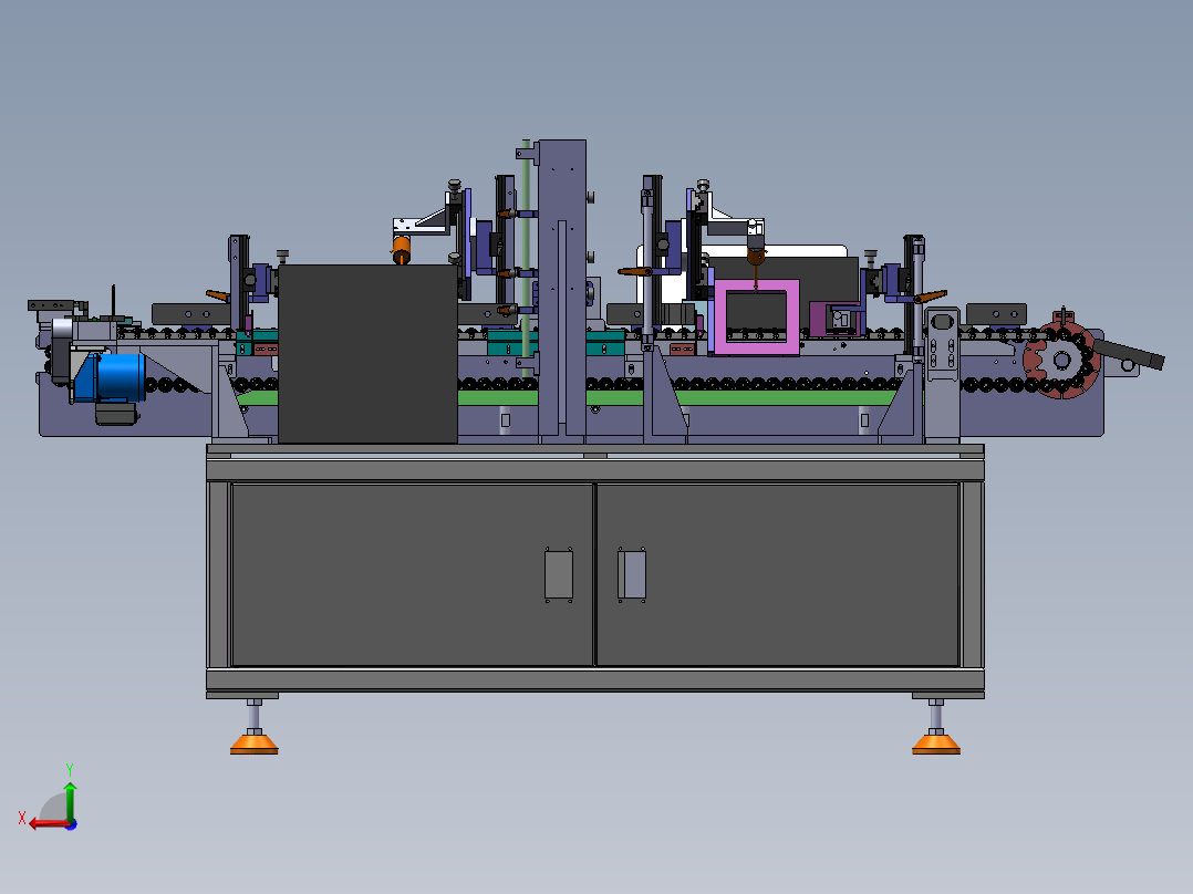 LXYC-BOSS滚子-CCD影像检测机后视图