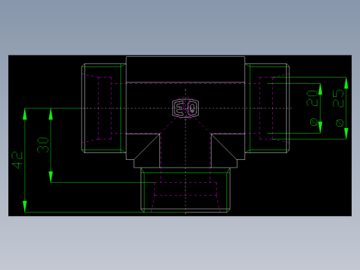 PARKER管接头EO Union tee T25S71X_front