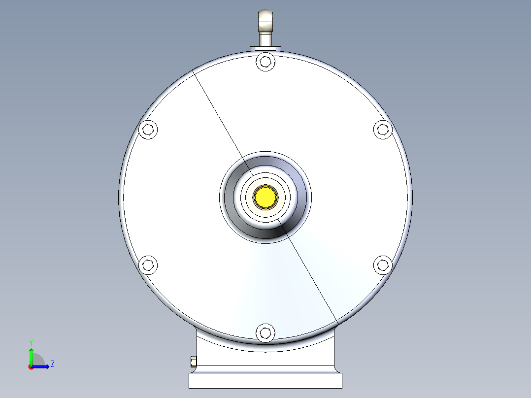 两级行星齿轮箱左视图