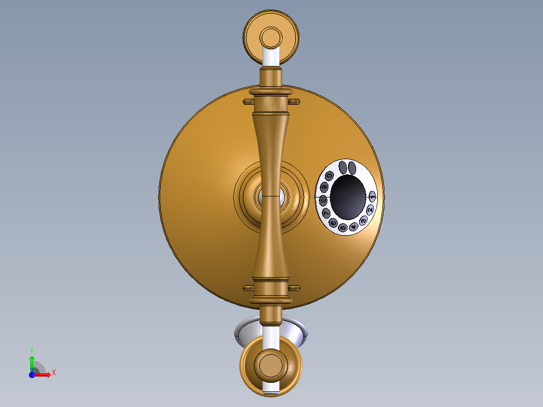 复古电话机前视图