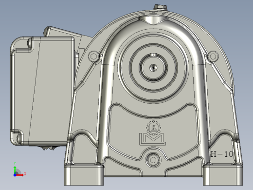 SH10-01AB100w3速比键槽6X6接线盒在下面前视缩略图