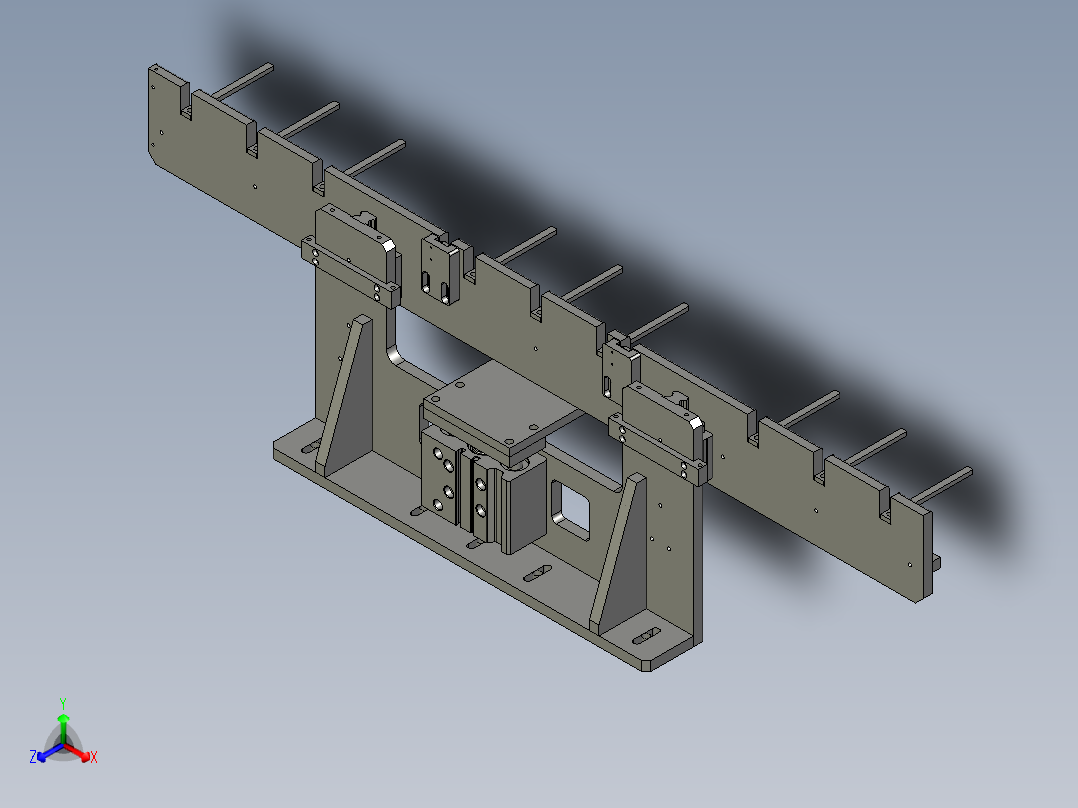 001-拖举机构-dtk正等轴测图