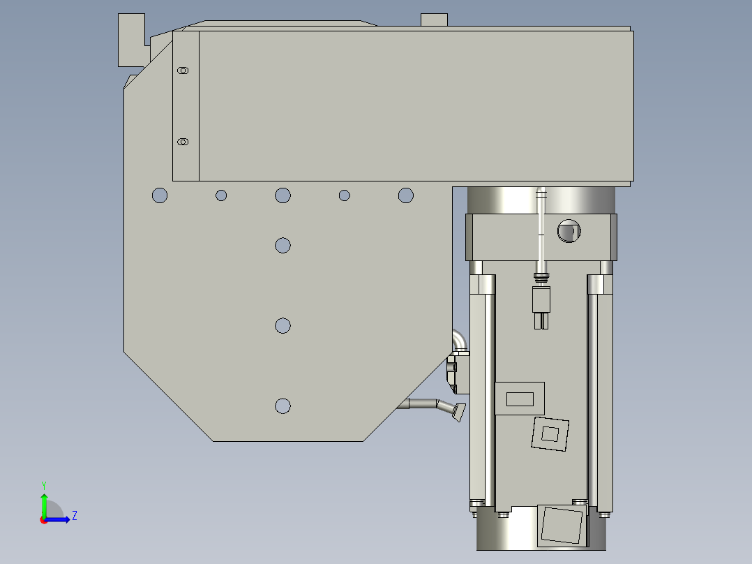SH178-10C-400AFR装配体2左视图