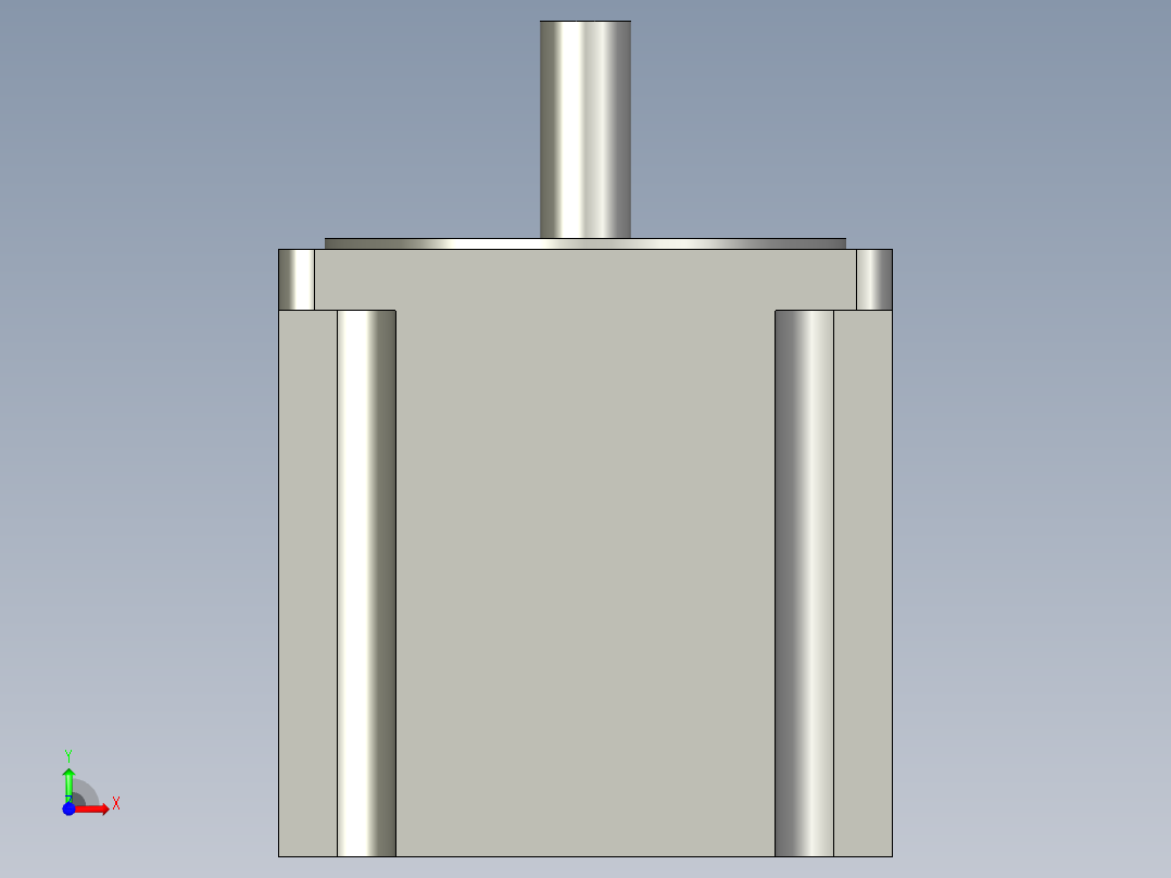 86HS85步进电机前视图