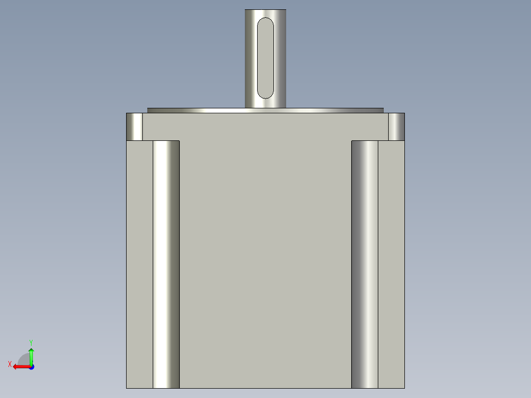 86HS85步进电机后视图