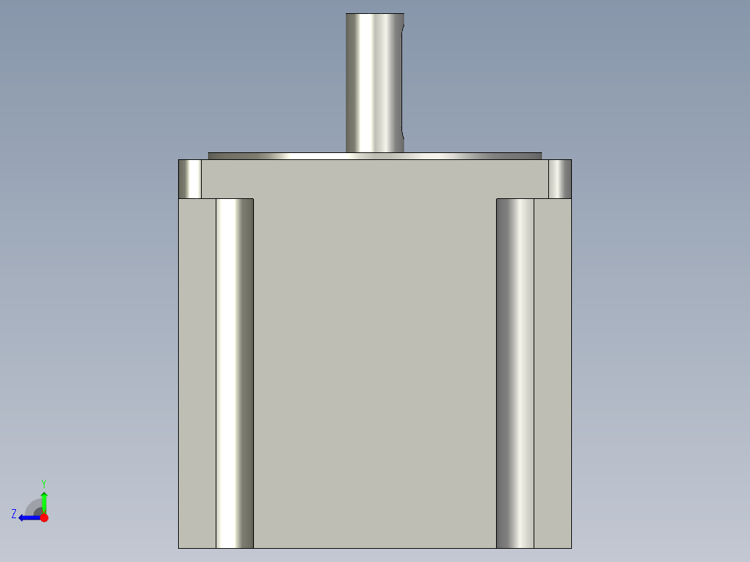 86HS85步进电机右视图