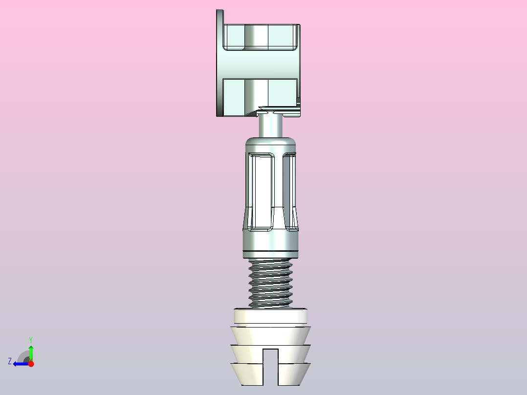 偏心家具连接器右视图