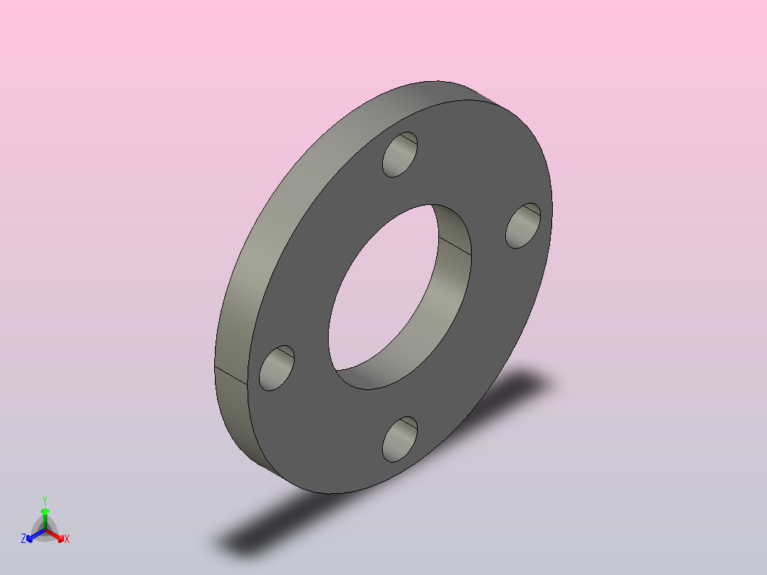 SOP 承插焊接法兰[1寸承插焊接法兰(SOP 5K)]主视图