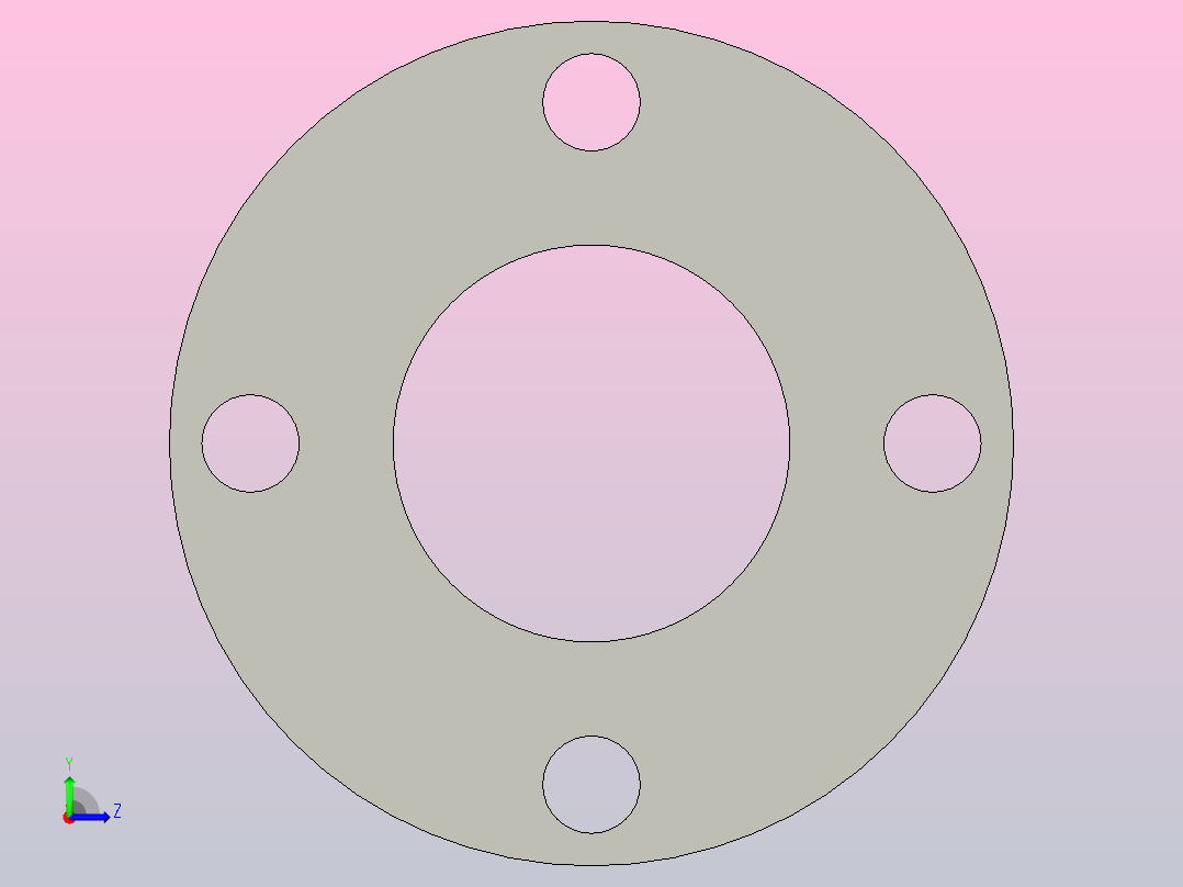 SOP 承插焊接法兰[1寸承插焊接法兰(SOP 5K)]左视图