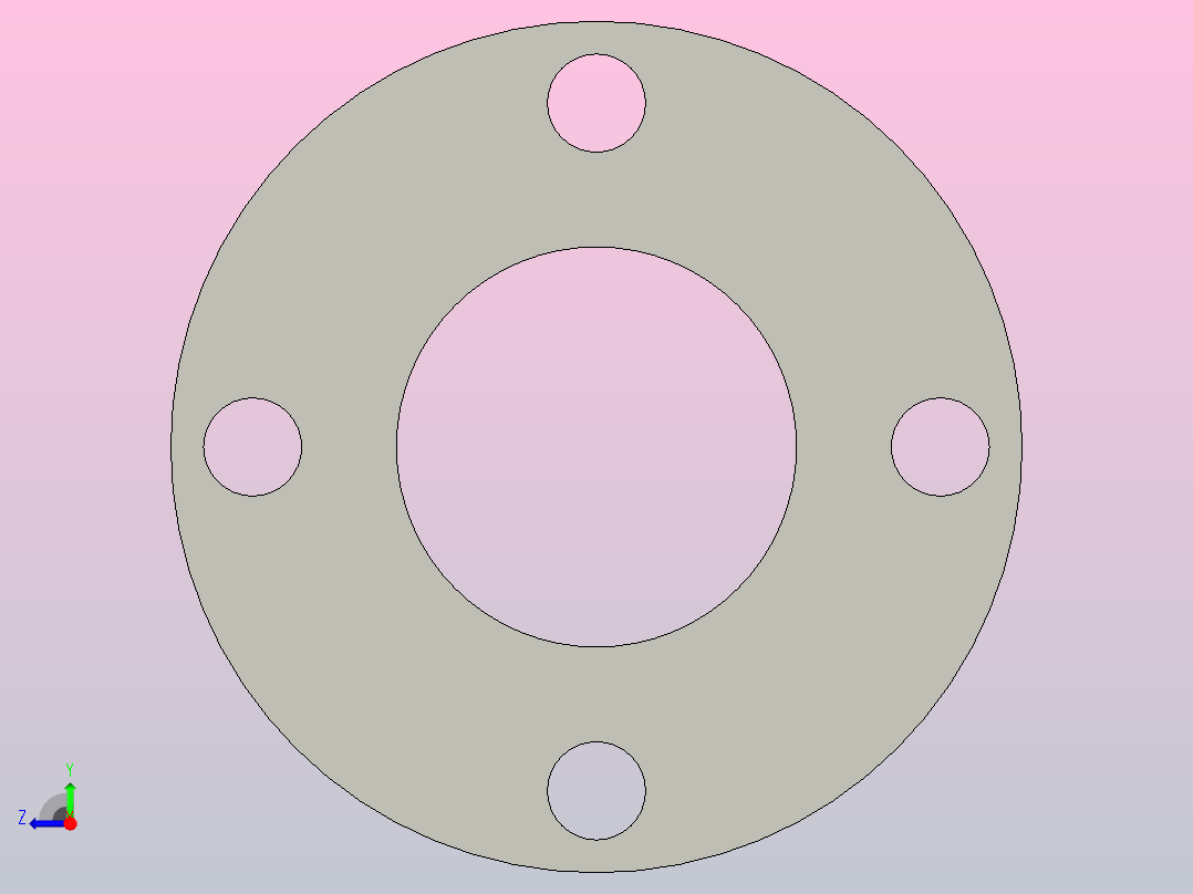 SOP 承插焊接法兰[1寸承插焊接法兰(SOP 5K)]右视图