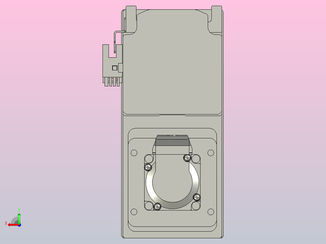日规模组半封闭丝杆TPA-HNR-65S-1610C-L1050-M-Y-P10-N3后视图