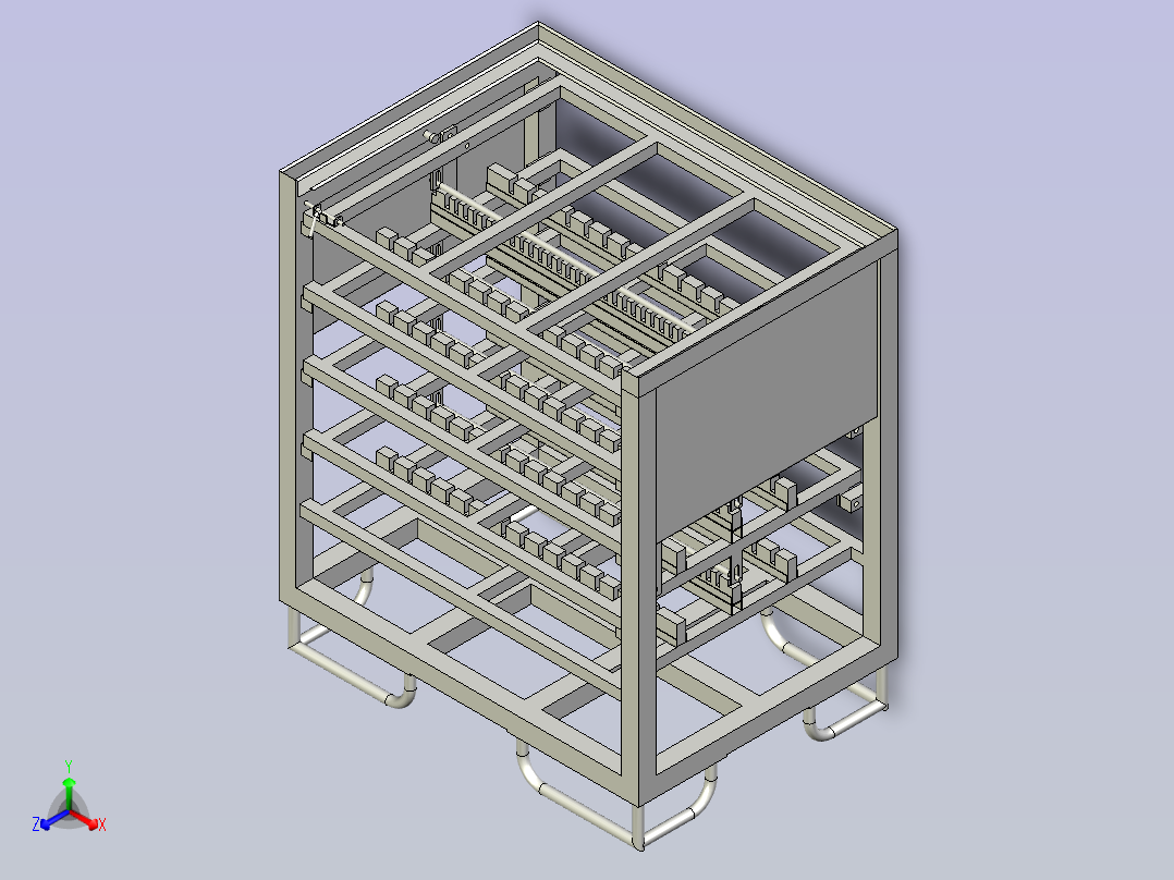 料架组合物流器具主视图