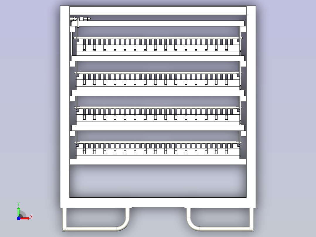 料架组合物流器具前视图