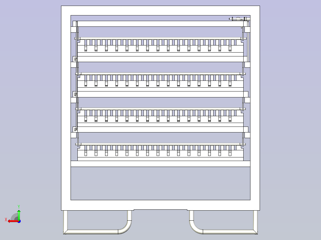 料架组合物流器具后视图
