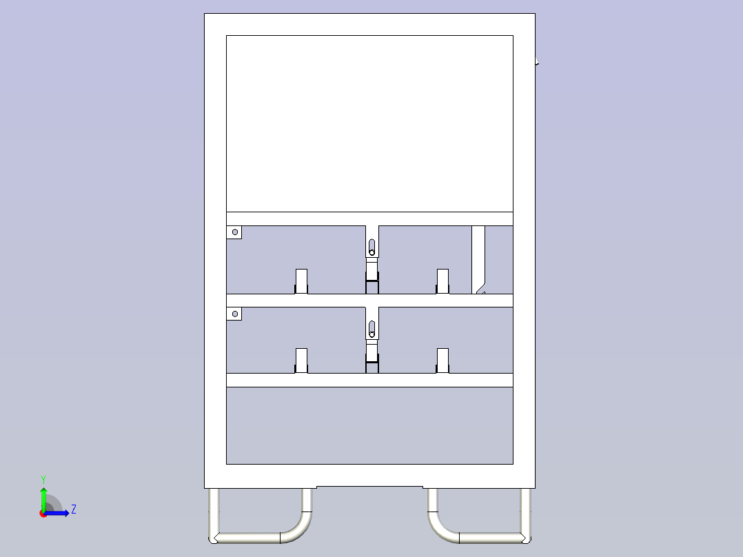 料架组合物流器具左视图