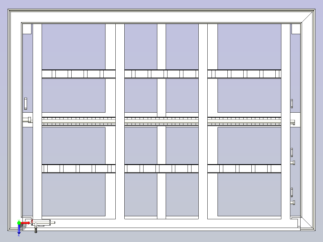 料架组合物流器具俯视图