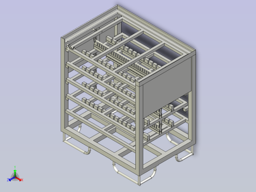 料架组合物流器具正等轴测缩略图