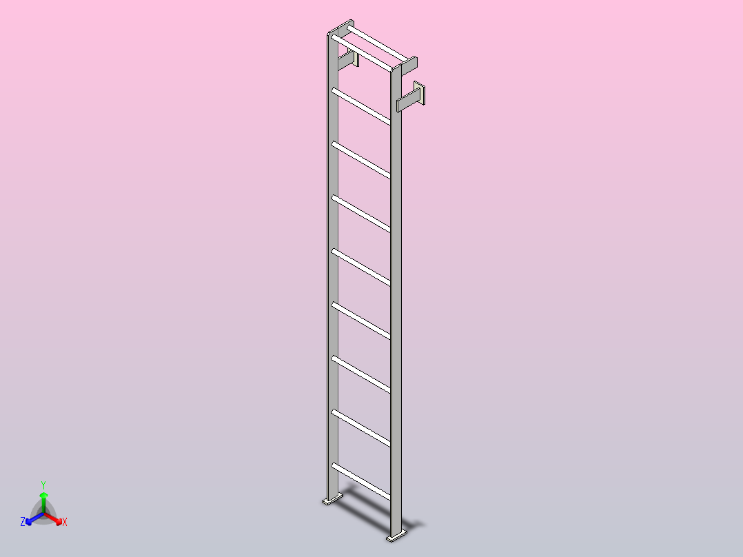 参数化梯子主视图