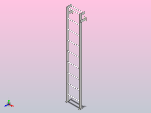 参数化梯子正等轴测缩略图