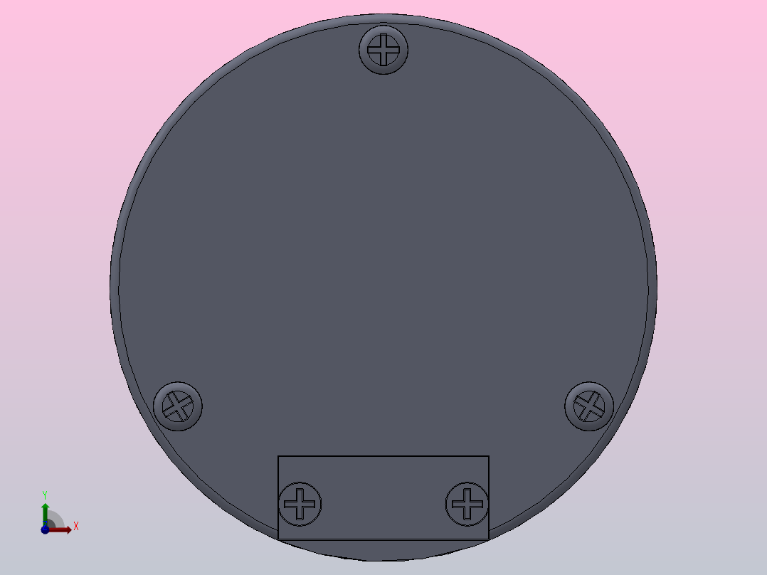 传动型行星减速电机52ZPN无刷三级减速前视图