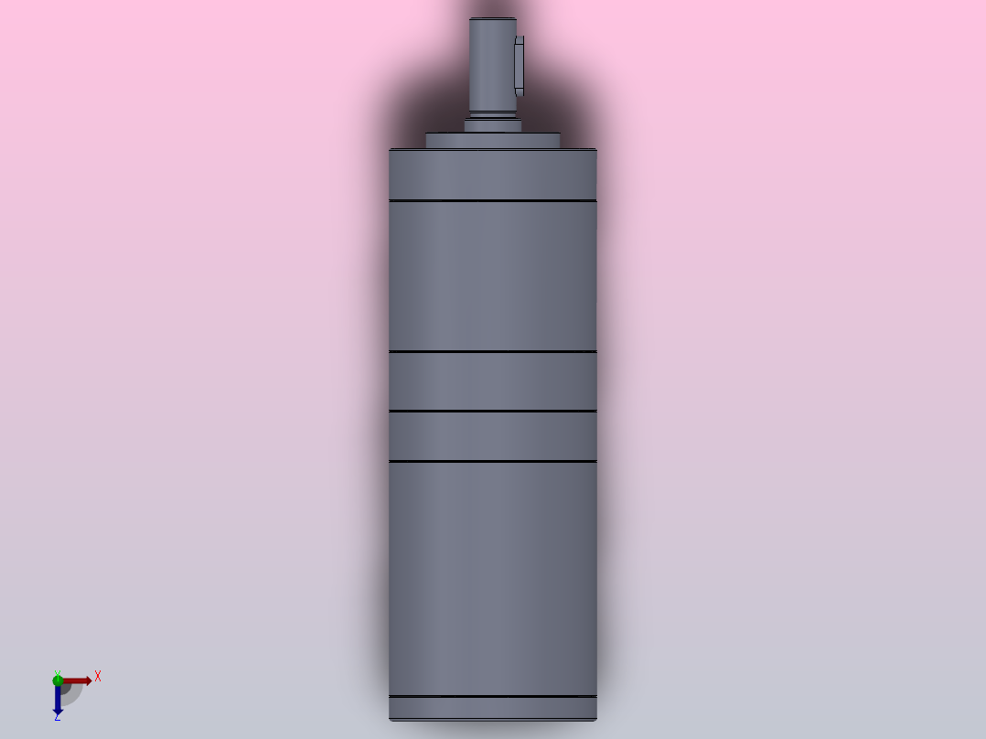 传动型行星减速电机52ZPN无刷三级减速俯视图