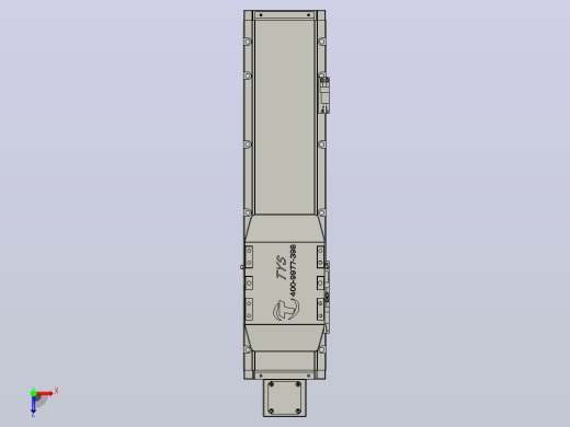 TH12-L300-B5-BC轨道内嵌式模组滑台俯视缩略图