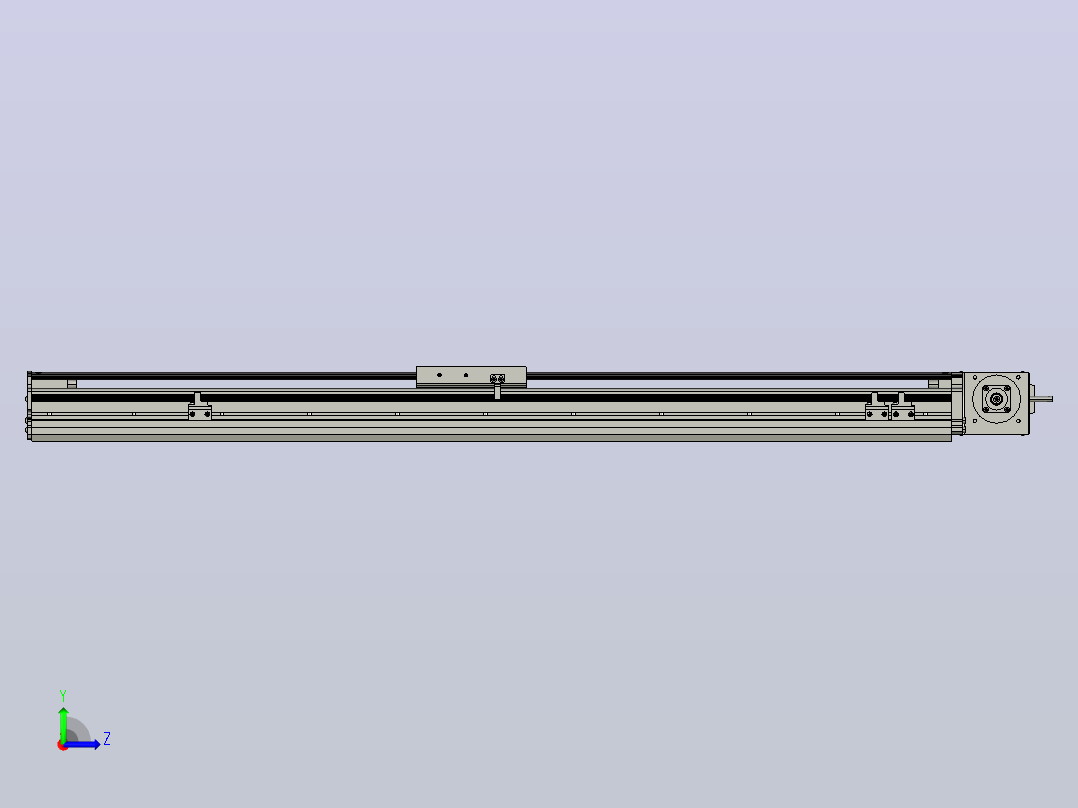 MT120BT半封闭皮带滑台[MT120BT.L100.800.LT.P40.C3]左视图