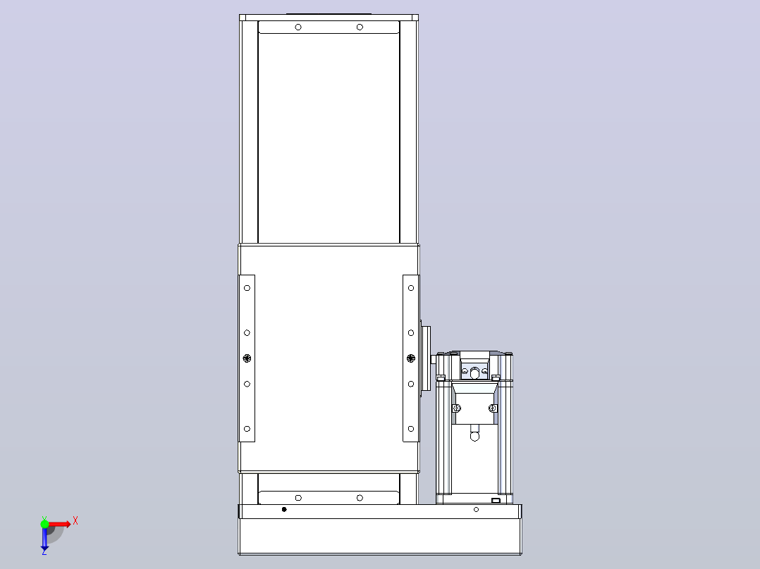 滚珠丝杠直线轴带导轨全封闭TPA-HCR-140D-2010C-L150-MR-Y-P40-N3俯视图
