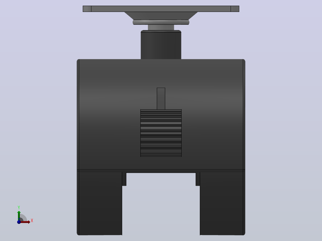 P21-01B-50-105B家具轮[P21-01B-40-105B]脚轮前视图