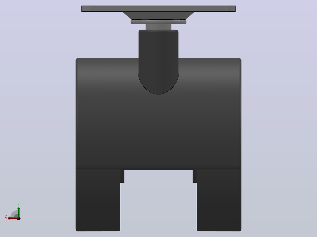 P21-01B-50-105B家具轮[P21-01B-40-105B]脚轮后视图