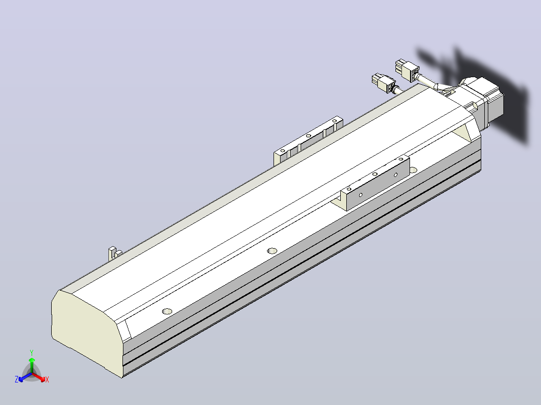 MTH12标准螺杆滑台[MTH12-L#-250-BC-P10-C3]主视图