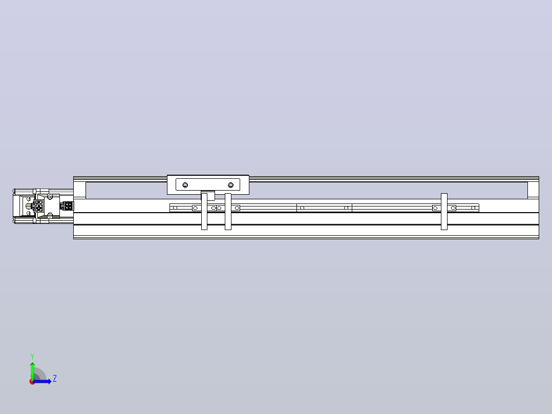 MTH12标准螺杆滑台[MTH12-L#-250-BC-P10-C3]左视图