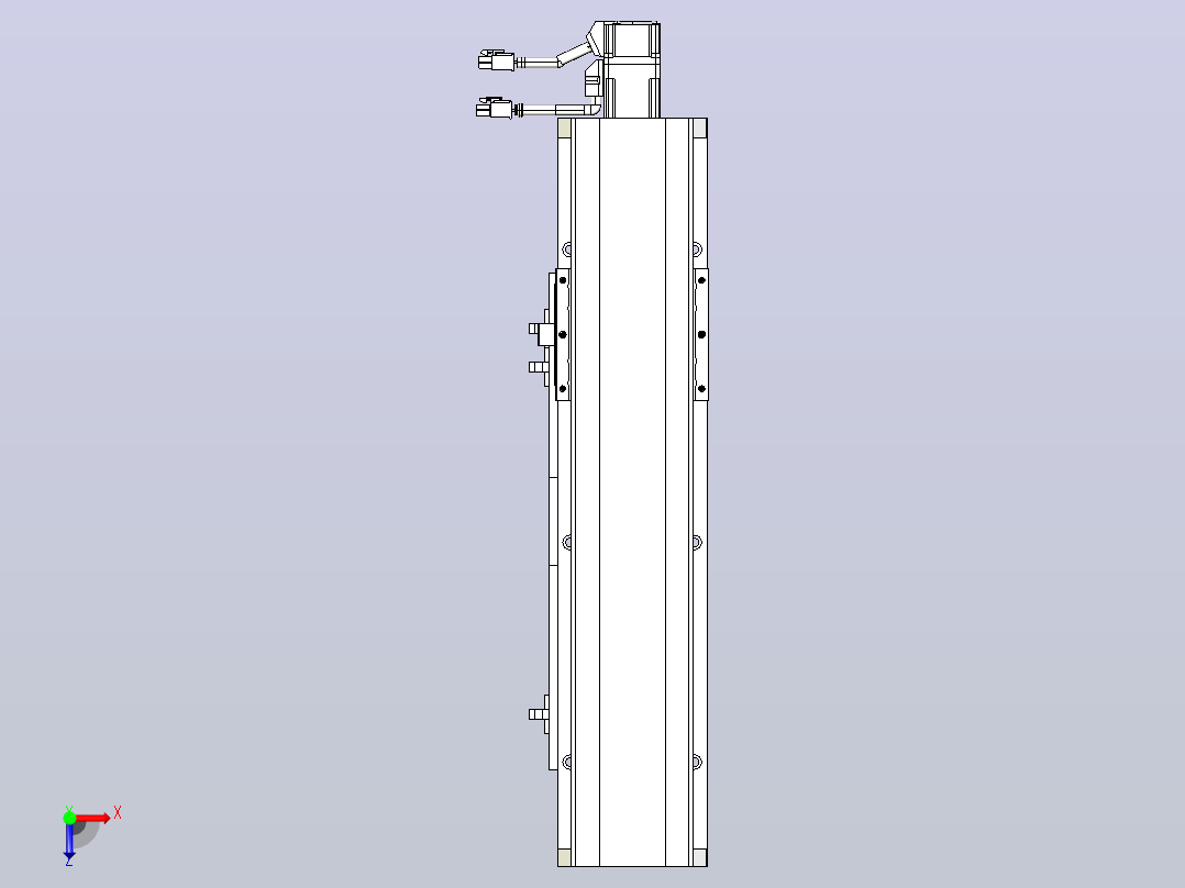 MTH12标准螺杆滑台[MTH12-L#-250-BC-P10-C3]俯视图