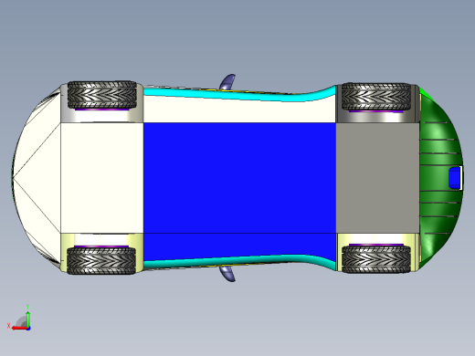 阿斯顿马丁跑车1比1比例CATIA V5 r21模型后视缩略图
