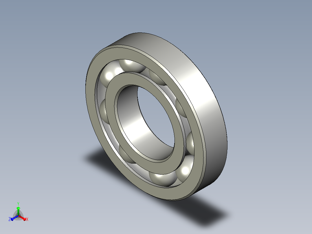 GB-T292_AC-1994 滚动轴承角接触球轴承主视图