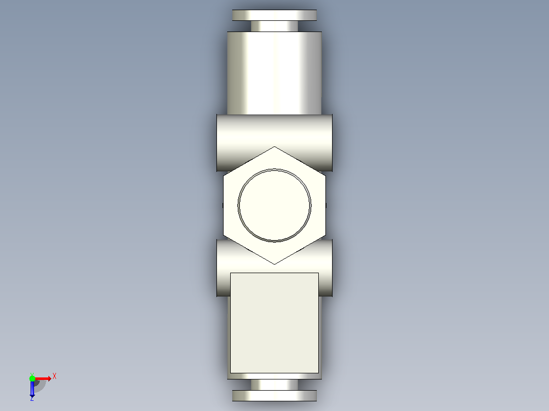 AS1002F~4002F 速度控制阀╱带快换接头 (直通型)[AS2052F-06] (2)俯视图