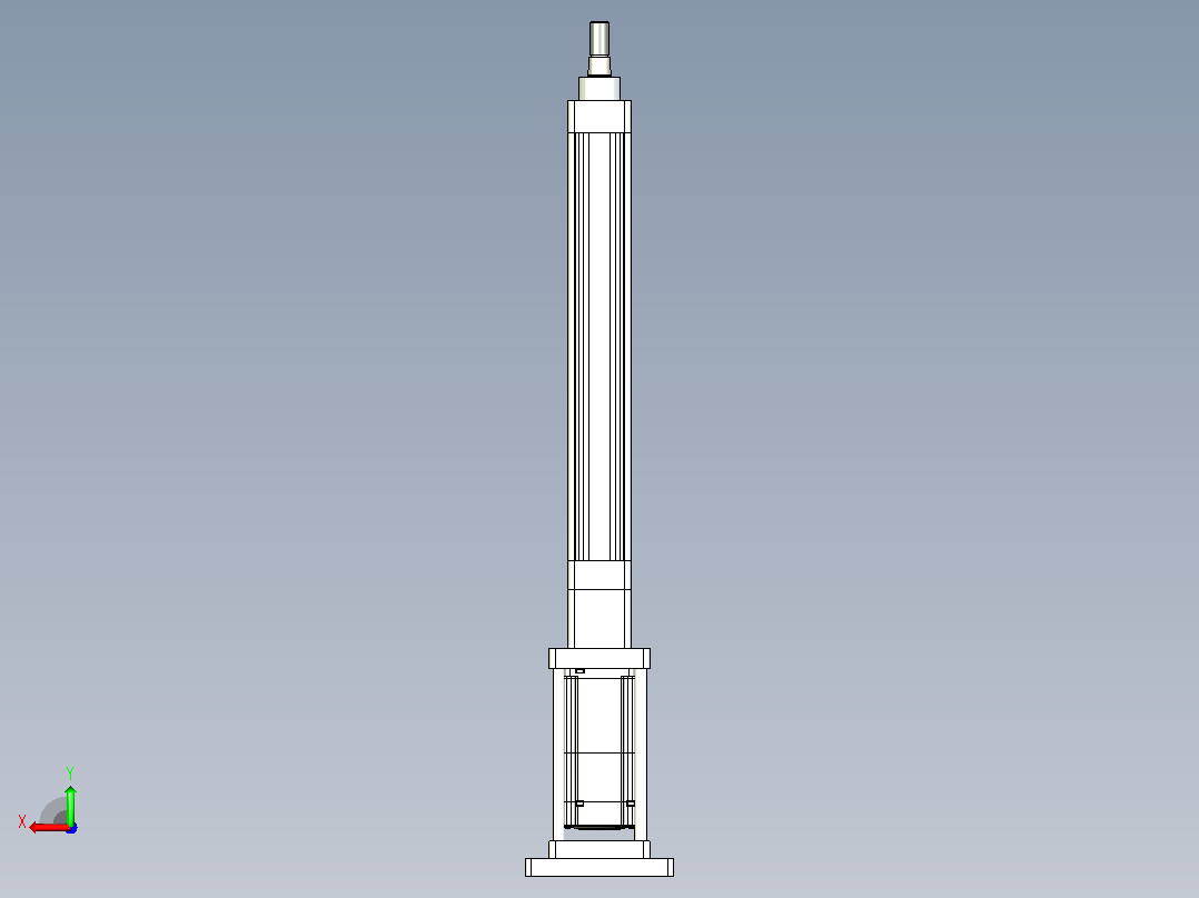 轻载电动缸TPA-ESR40-1210C-L250-M-FB-W-P40-C3后视图