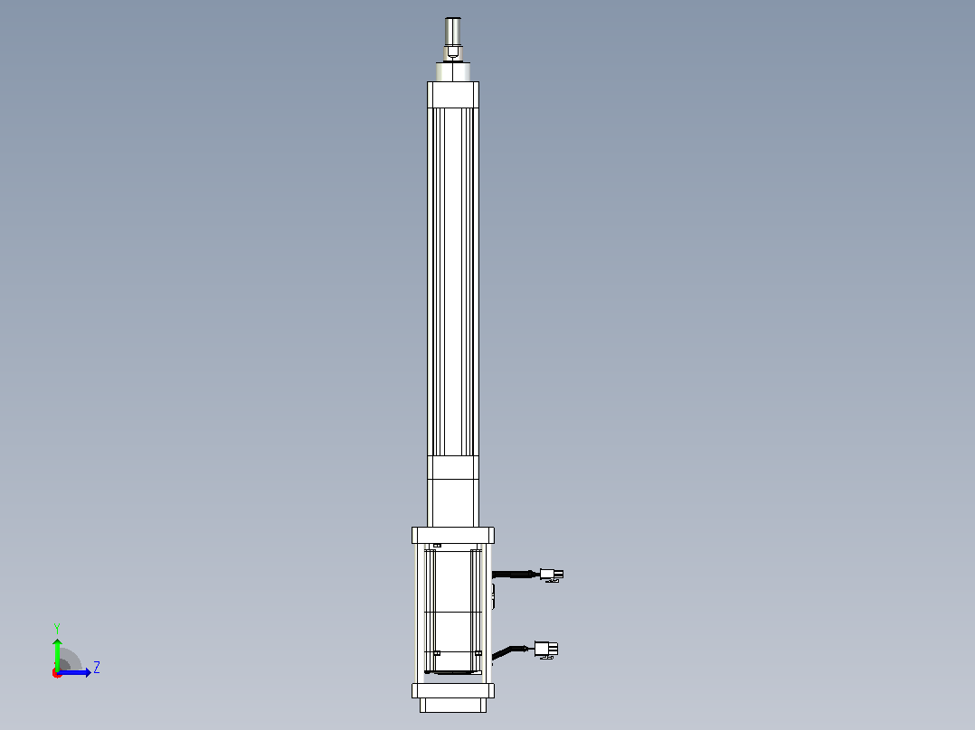 轻载电动缸TPA-ESR40-1210C-L250-M-FB-W-P40-C3左视图