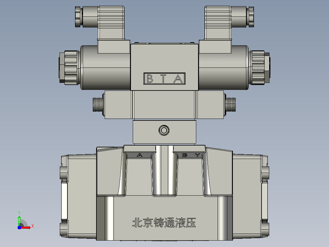 WEH16通 电液换向阀[H-4WEH16-S-D1 电液换向阀]前视图