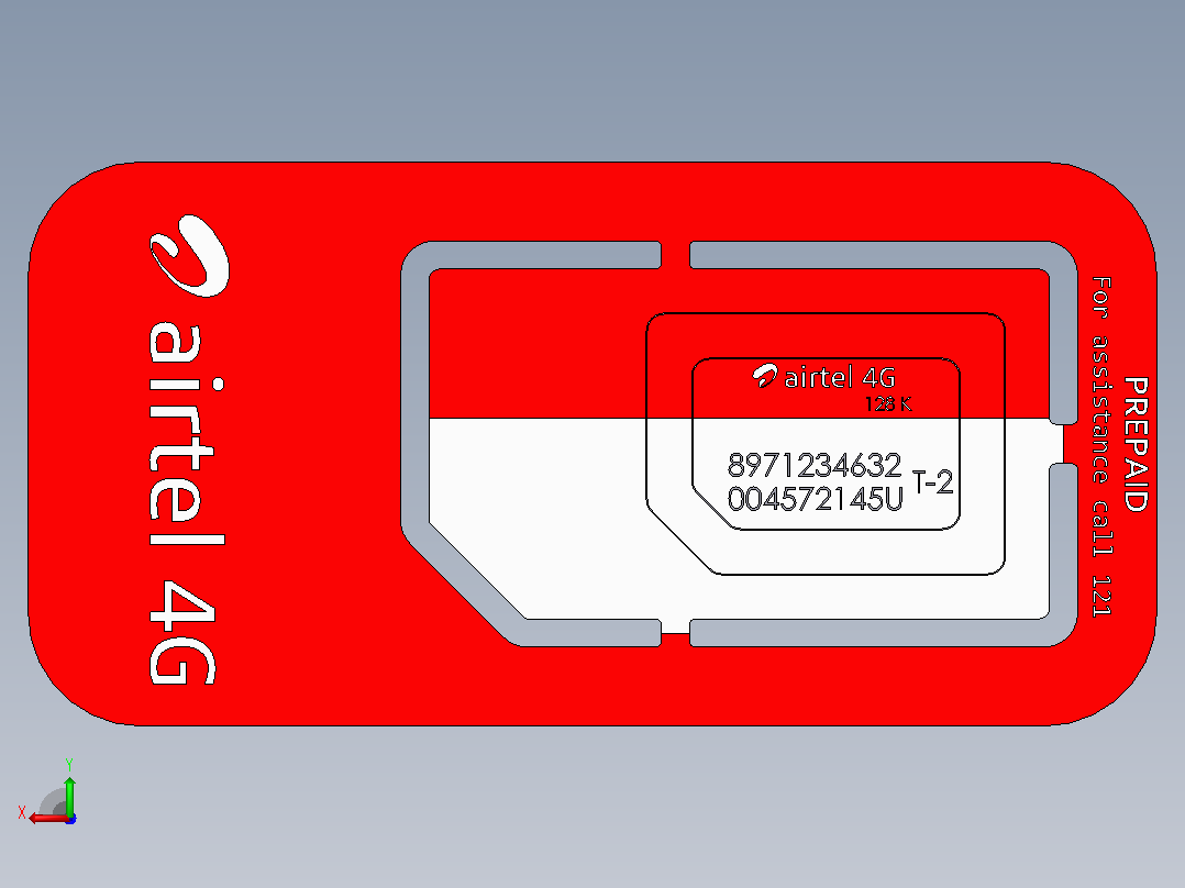 网络SIM（空调）后视图