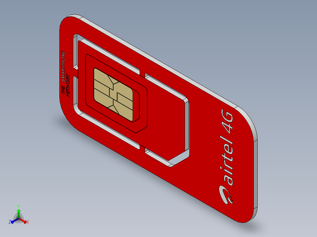网络SIM（空调）正等轴测图